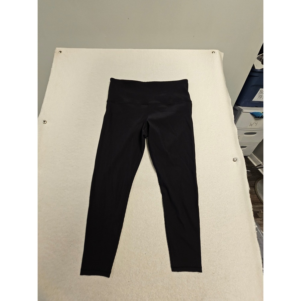 Athleta Elation Rib Tight Black High Rise Leggings Plus Size 1X Yoga Pants